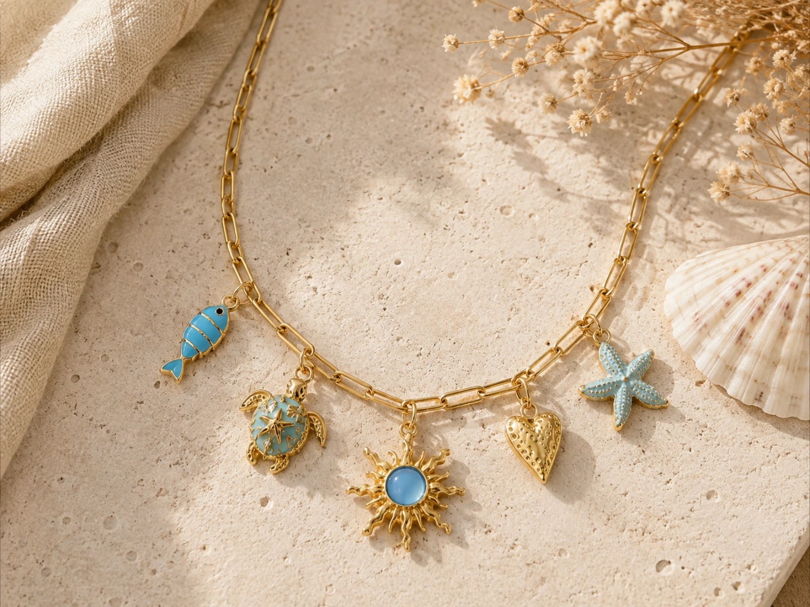 Collier breloques 